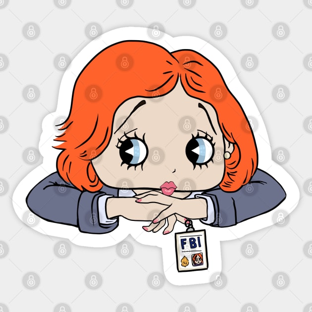 cute fbi agent Sticker by Mimie20